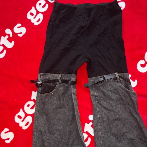 Black and Gray Overalls - Picture 3 of 6